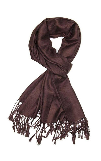 One Piece Brown Color Fashion Pashmina Shawl Scarf