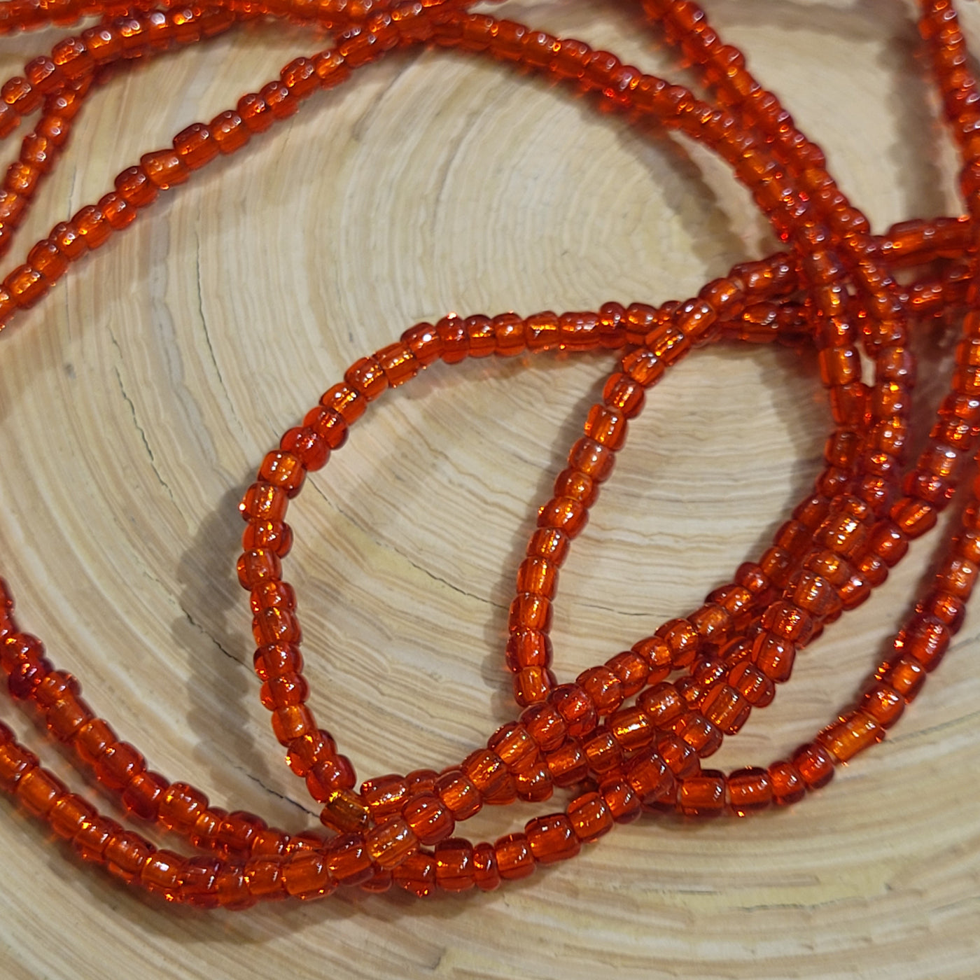 Solid Red Waist Beads