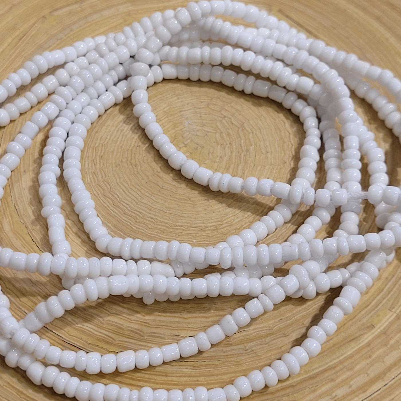 Solid White Waist Beads