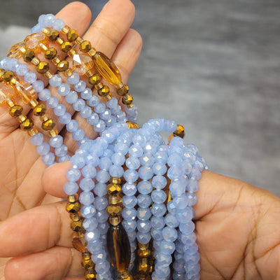 "BLUE BLOSSOM" - Lux Waist Beads