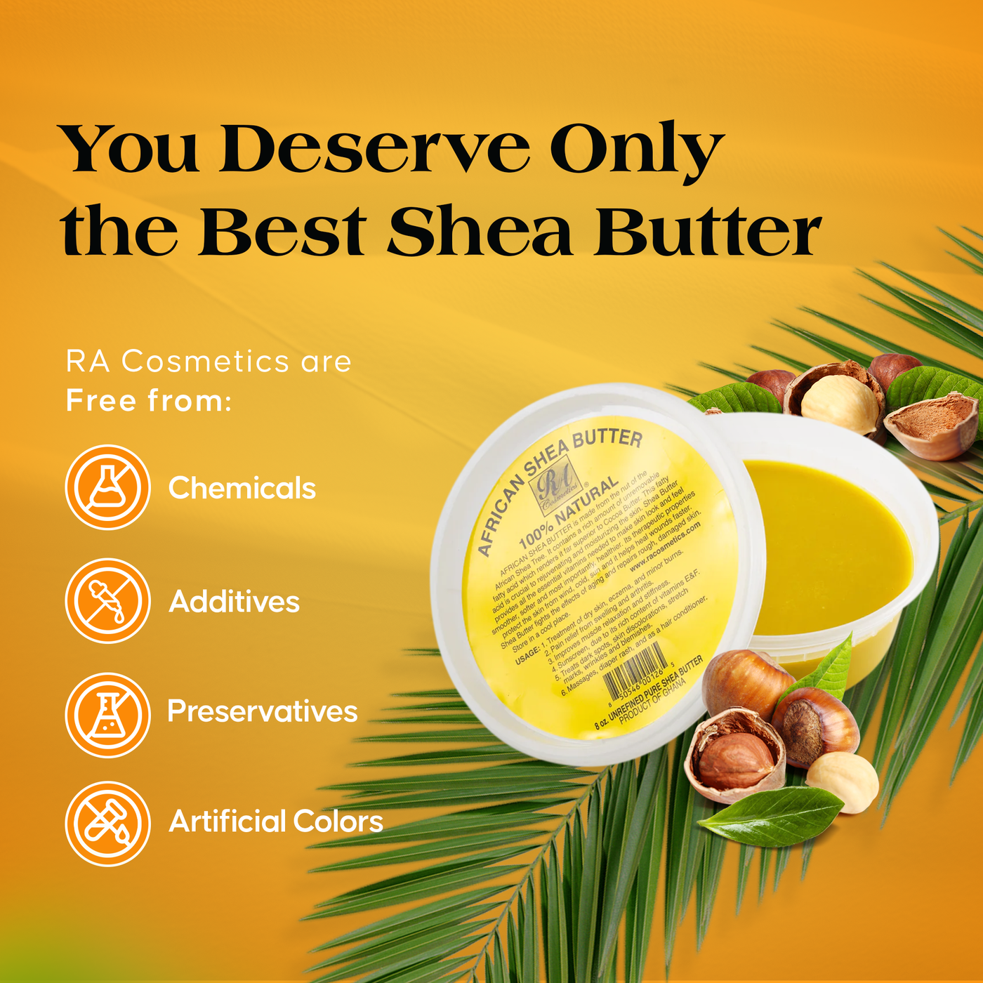 100% African Shea Butter Yellow