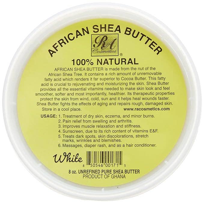 100% African Shea Butter White/Ivory 8 oz