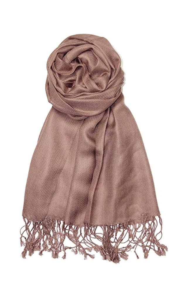 One Piece Tan Color Fashion Pashmina Shawl Scarf