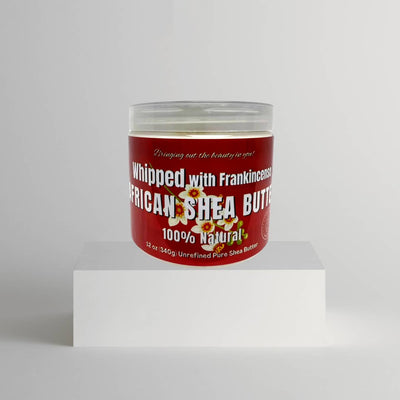 100% African Ivory Shea Butter Whipped Frankincense 12 oz