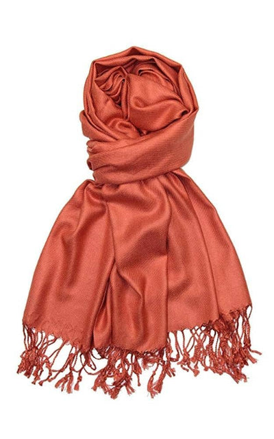 One Piece Rust Color Fashion Pashmina Shawl Scarf