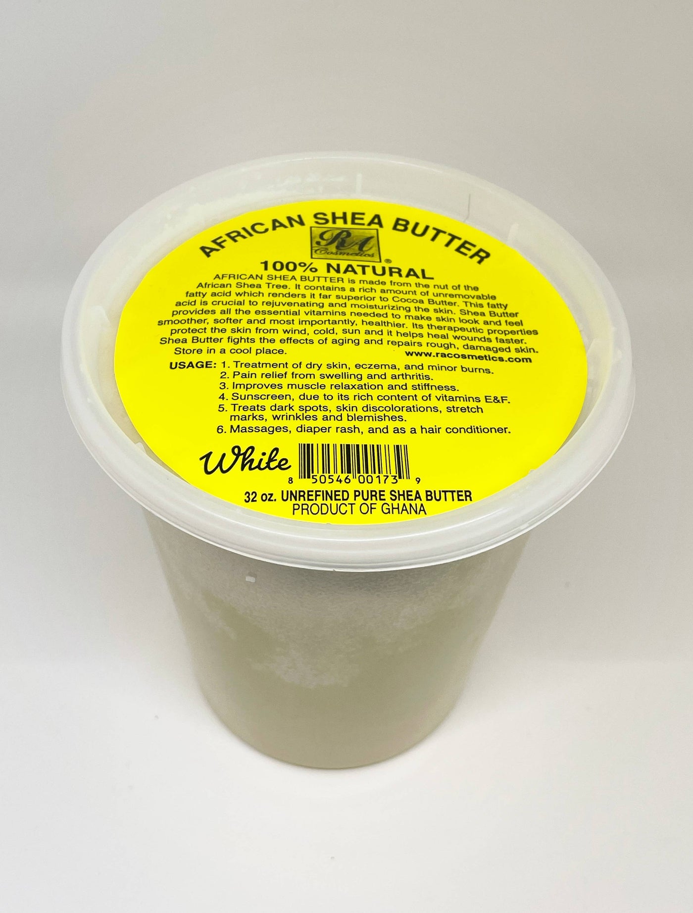 100% African Shea Butter White 32 oz