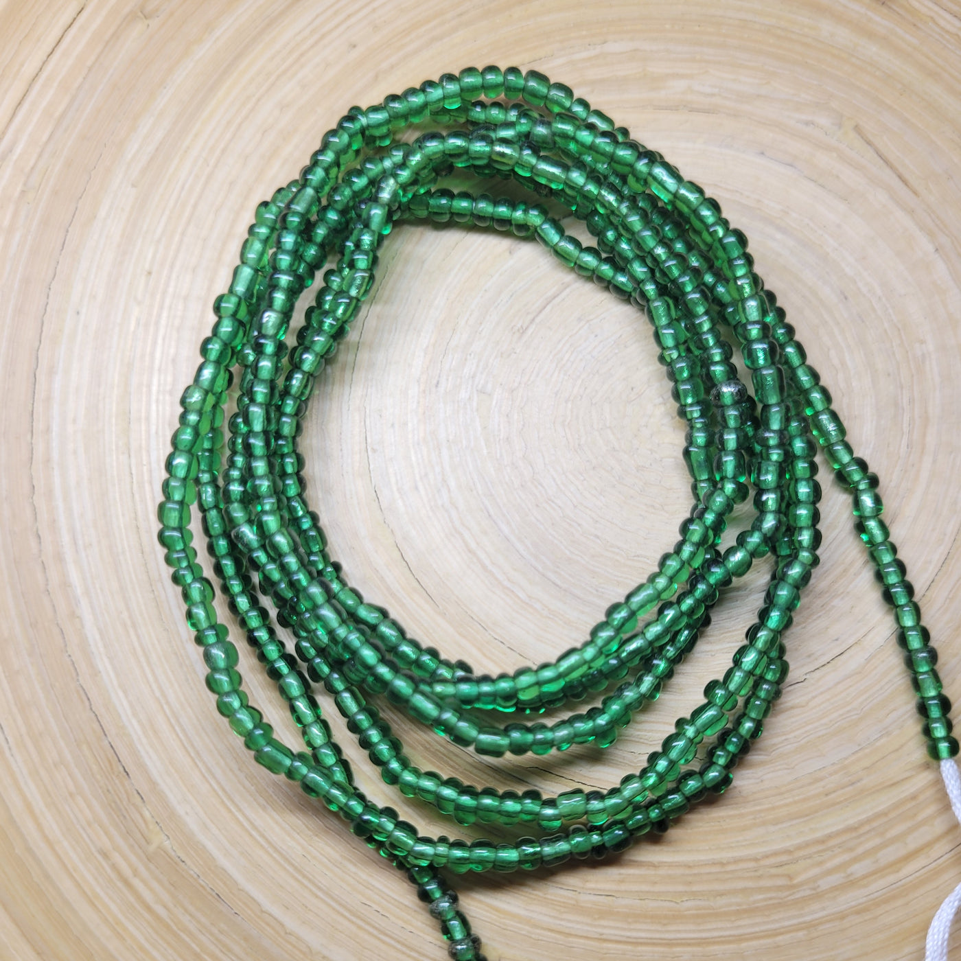 Green Solid Waist Beads- Green Abundance