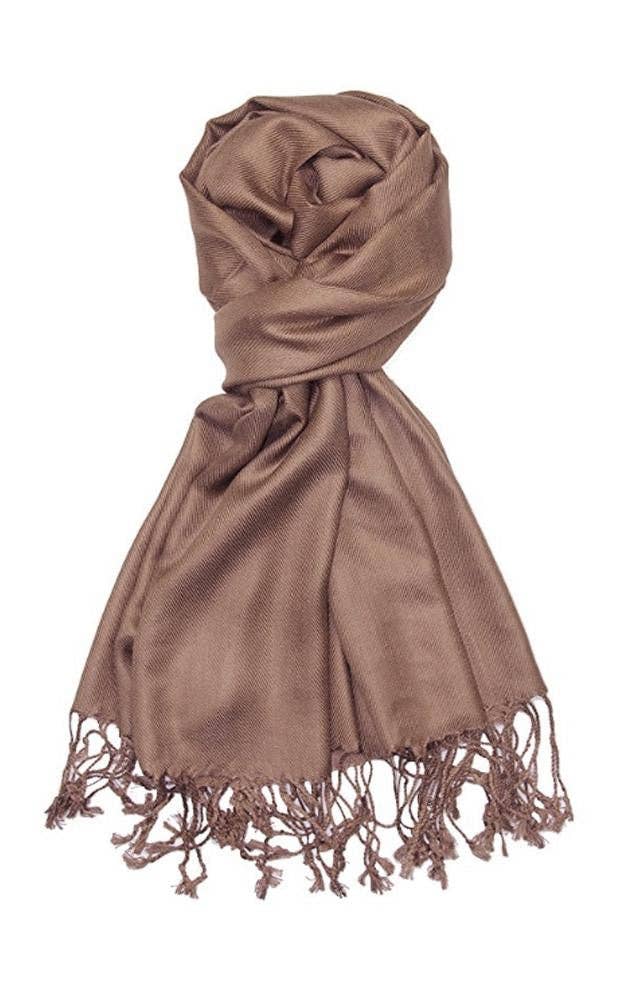 One Piece Tan Color Fashion Pashmina Shawl Scarf