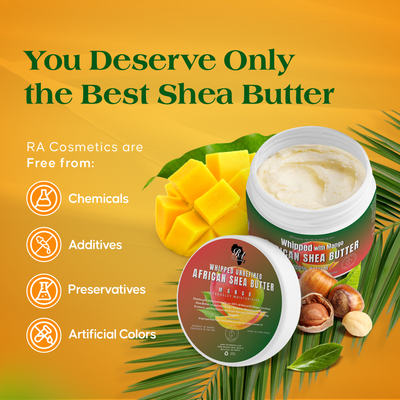 100% African Ivory Shea Butter Whipped - Mango, 12 oz