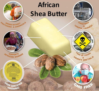 100% African Shea Butter White 32 oz